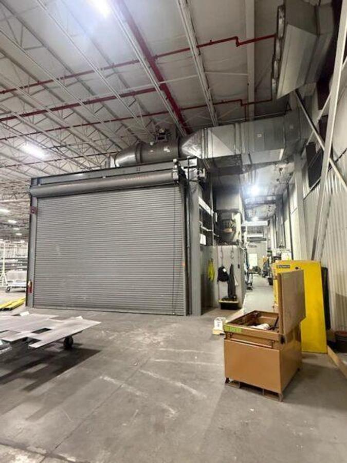 Like new Side-Draft Drive-Through Paint Booth