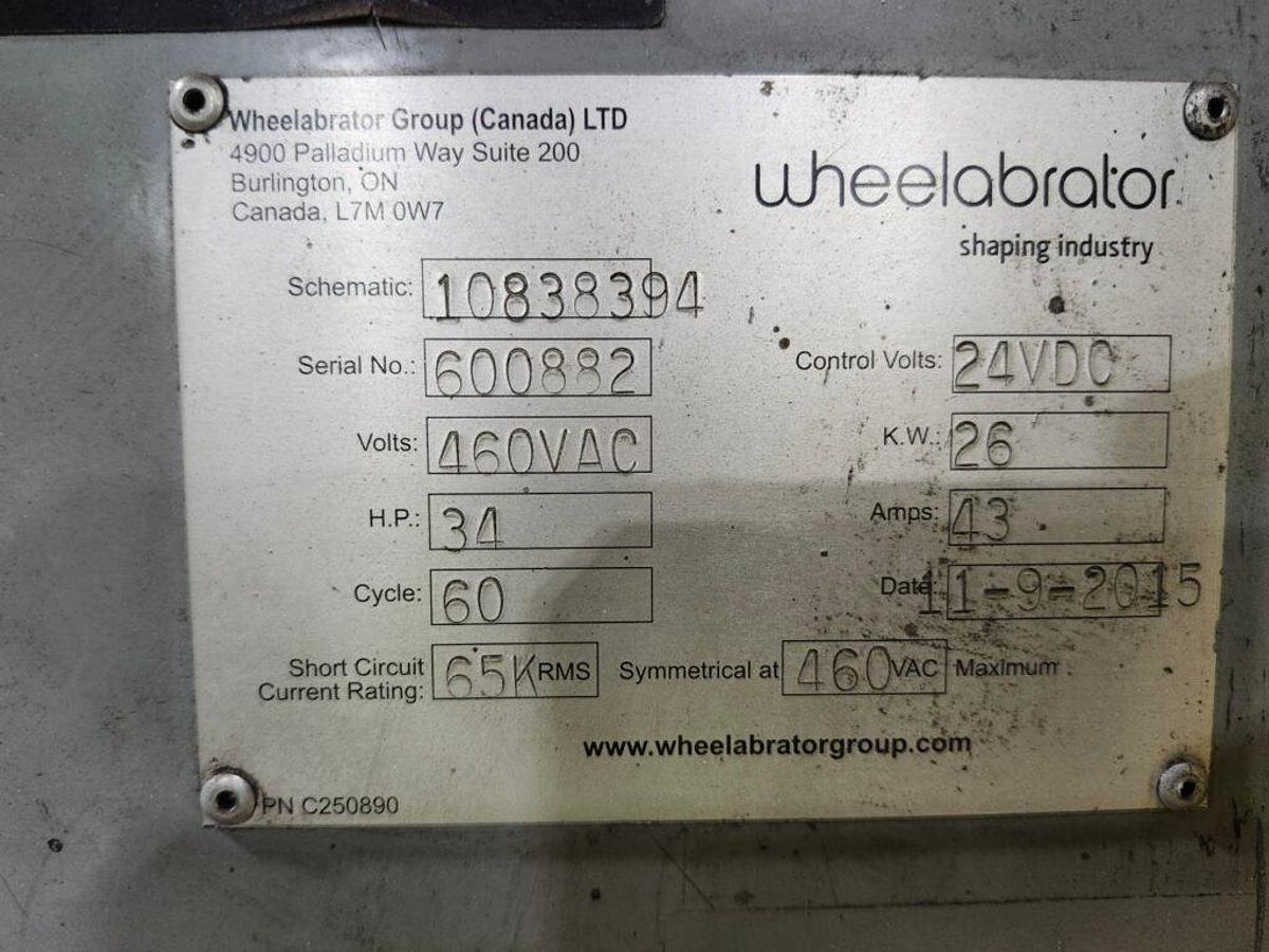 Like new 2015 Wheelabrator Spinner Hanger