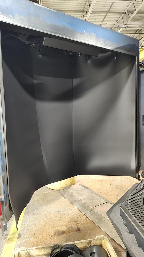 Like new 2012 Wheelabrator 48" Fixed Table
