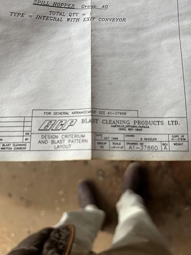 Very good 1996 BCP A4-7365 Roll Conveyor