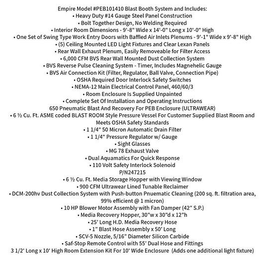 Like new 2023 Empire PEB101410