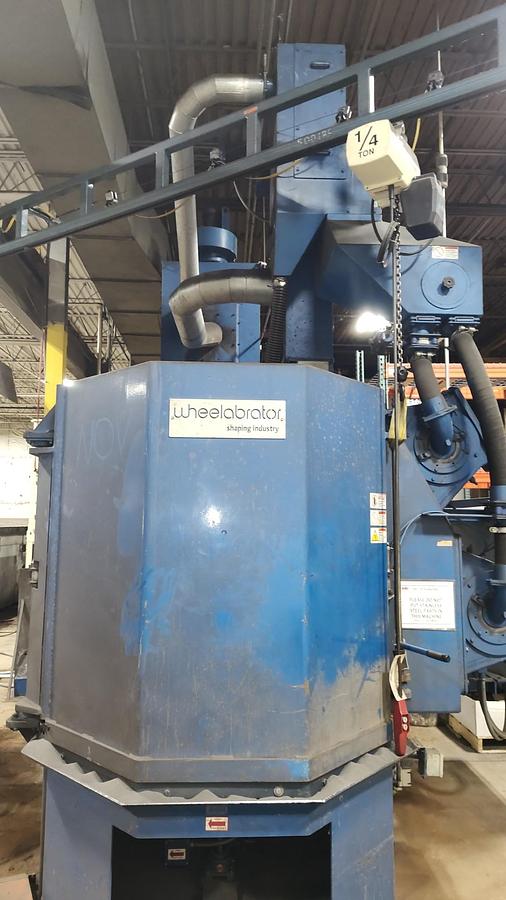 Like new 2012 Wheelabrator 48" Fixed Table