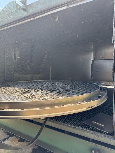 Good Wheelabrator 96" Double Door Swing Table