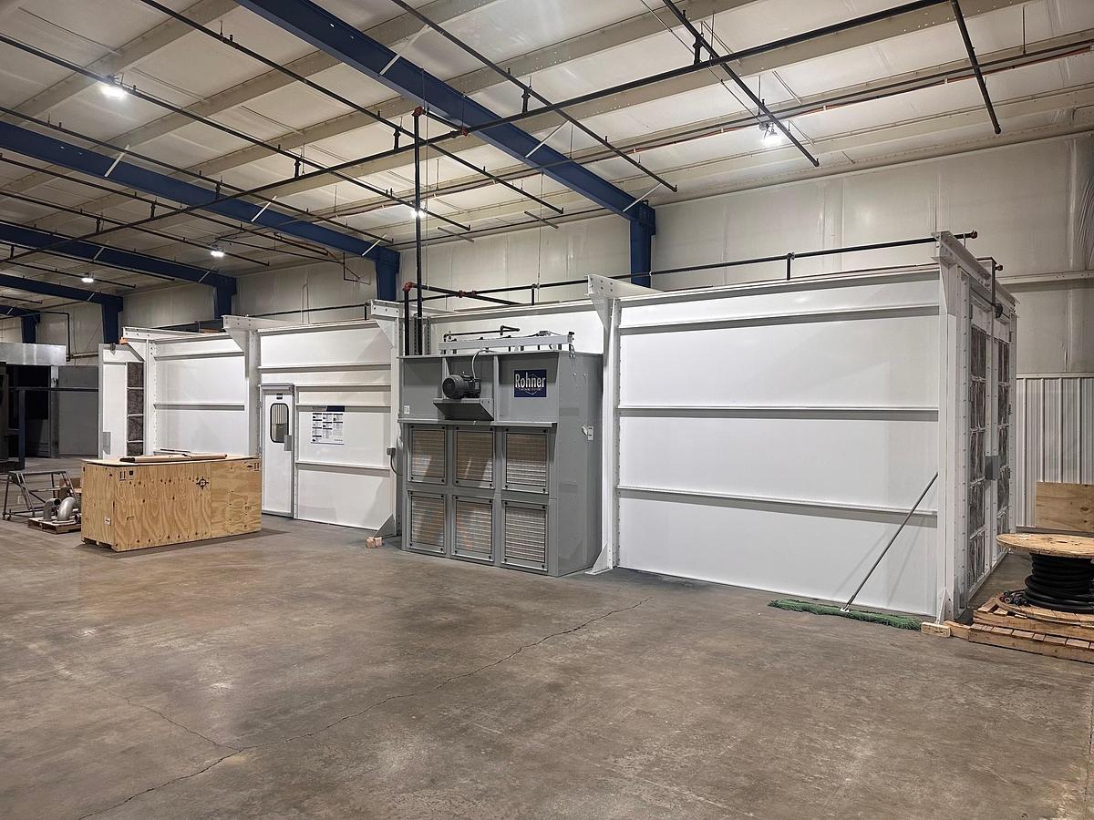 Like new GAT Powder Oven | ROHNER Powder Booth | Empire Abrasive blast booth