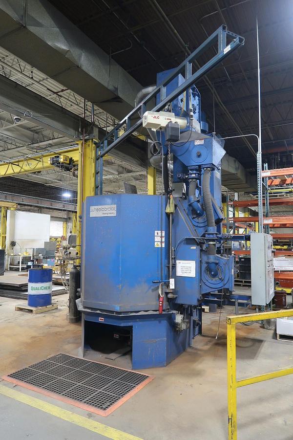 Like new 2012 Wheelabrator 48" Fixed Table