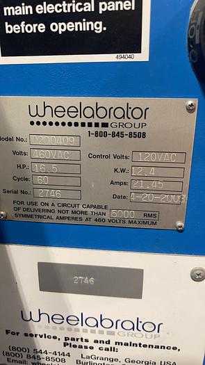 Used 2003 Wheelabrator Two Wheel Spinner Hanger