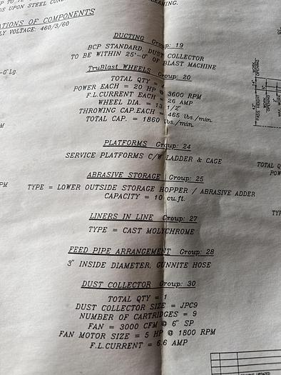 Very good 1996 BCP A4-7365 Roll Conveyor