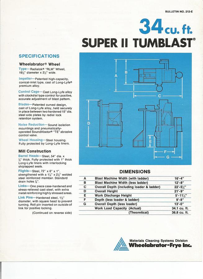 Very good Wheelabrator 34 Super II