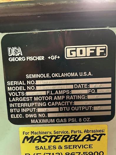 Very good 1998 Goff 48" Fixed Table