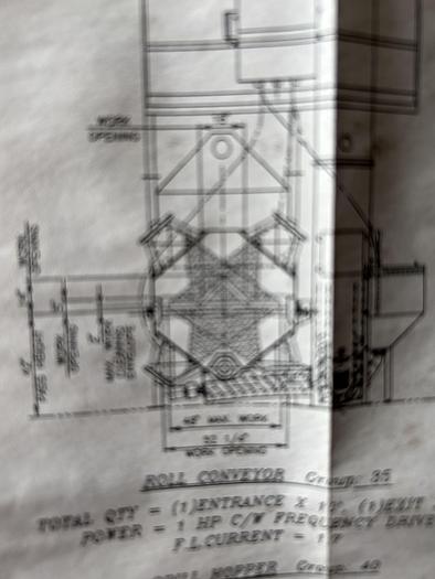 Very good 1996 BCP A4-7365 Roll Conveyor