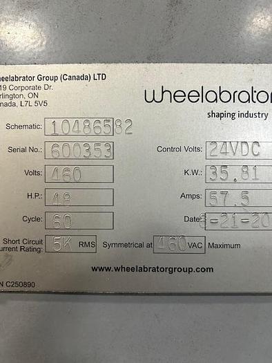 Like new 2020 Wheelabrator Skew Roll #SR 4049