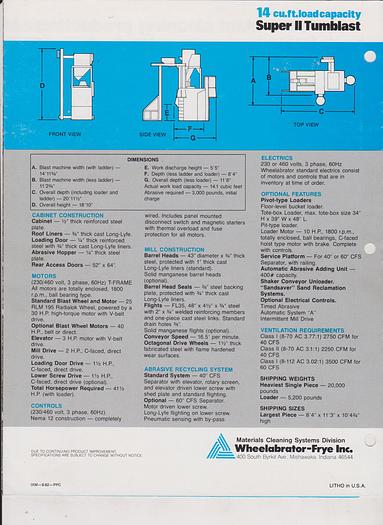 Very good 1978 Wheelabrator 14 Super II