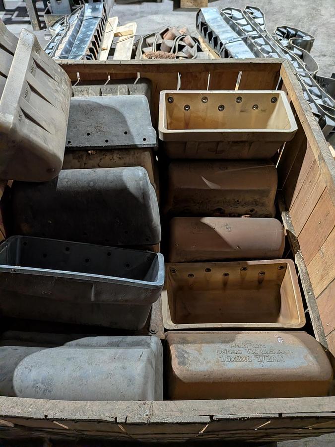 Like new Maxi-Lift Maxi-Tuff AA Cast Nylon Elevator Buckets