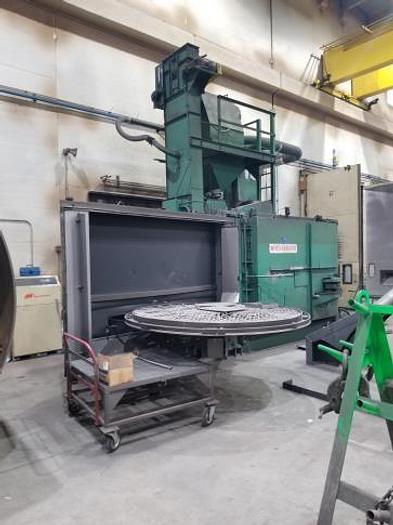 Good Wheelabrator 96" Double Door Swing Table