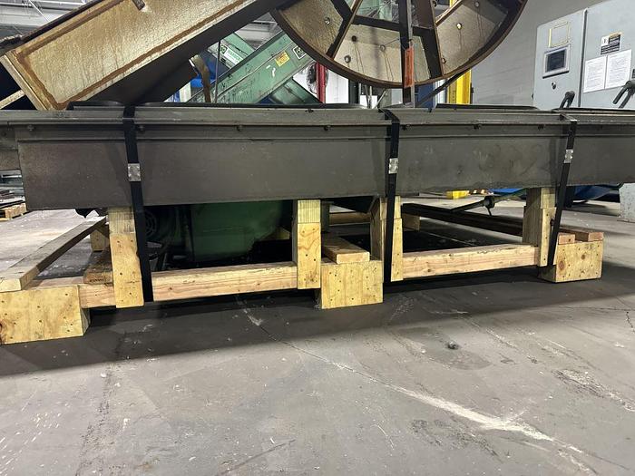 Good Wheelabrator 96" Double Door Swing Table