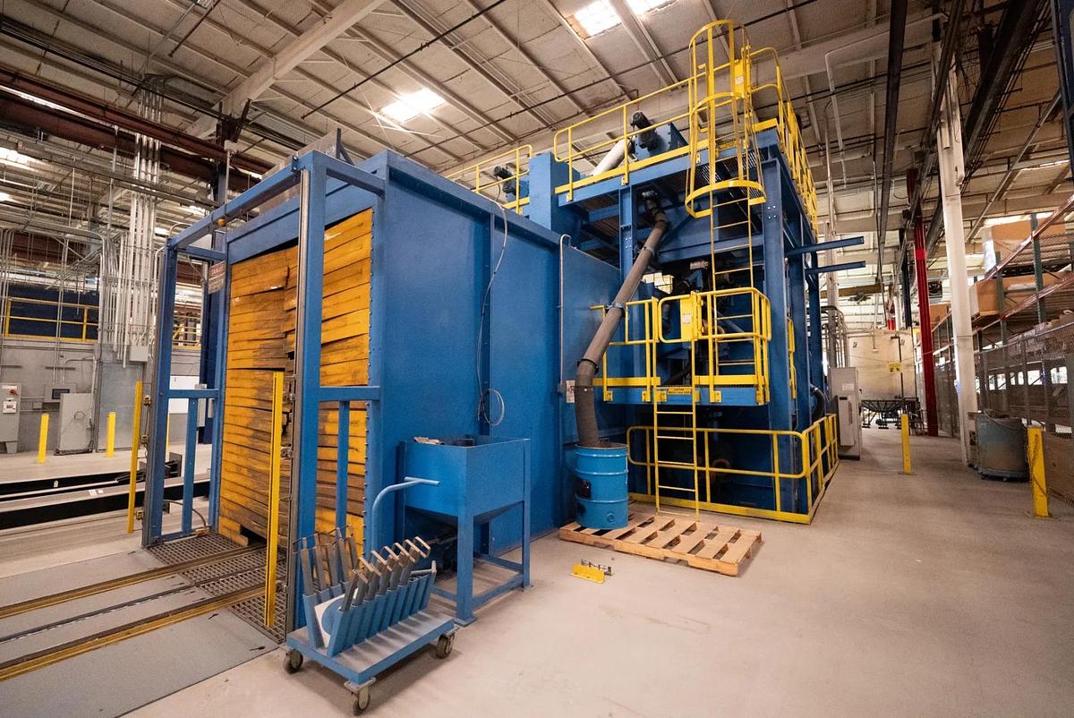 Like new 2015 Blastec 6' x 6' Rail Car Pass through