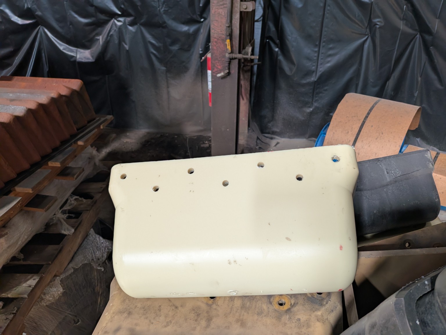 Like new Maxi-Lift Maxi-Tuff AA Cast Nylon Elevator Buckets