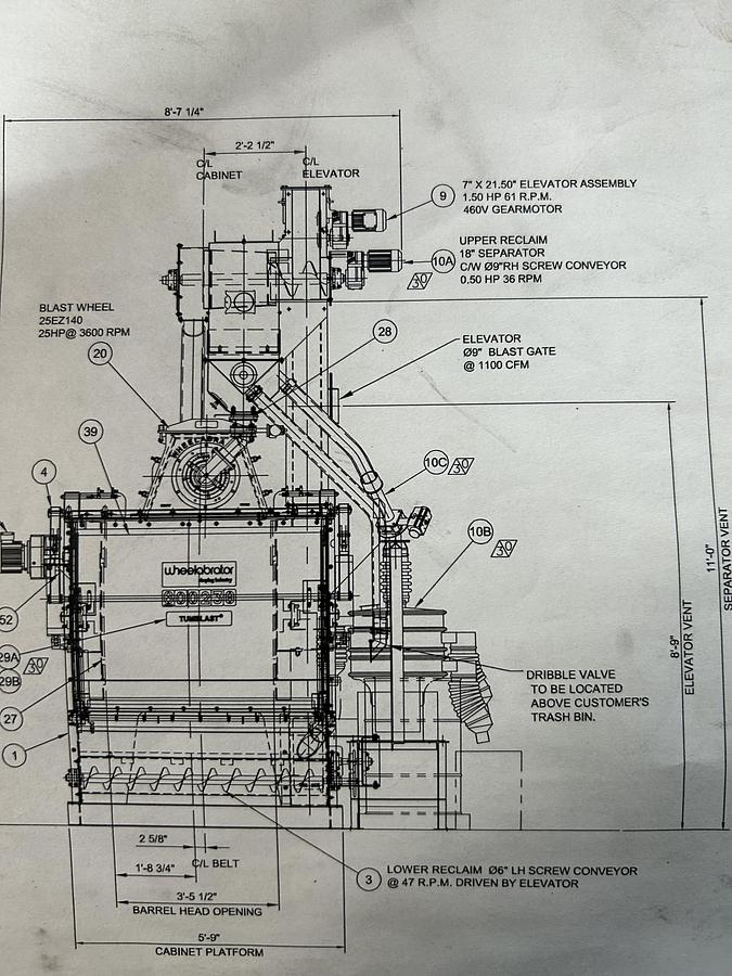 Very good 2016 Wheelabrator TMR-07-1-25 #TUM 5005