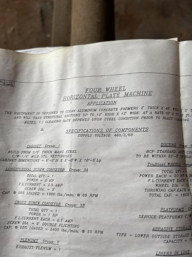 Very good 1996 BCP A4-7365 Roll Conveyor