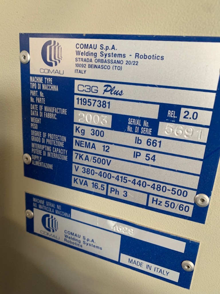 Usato 2003 Robot manipolatore marca Comau modello SMART H5 XL