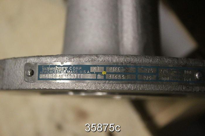 Used Jamesbury 2" Air Operated Ball Control Valve, 5150-31-3600 TT #35875