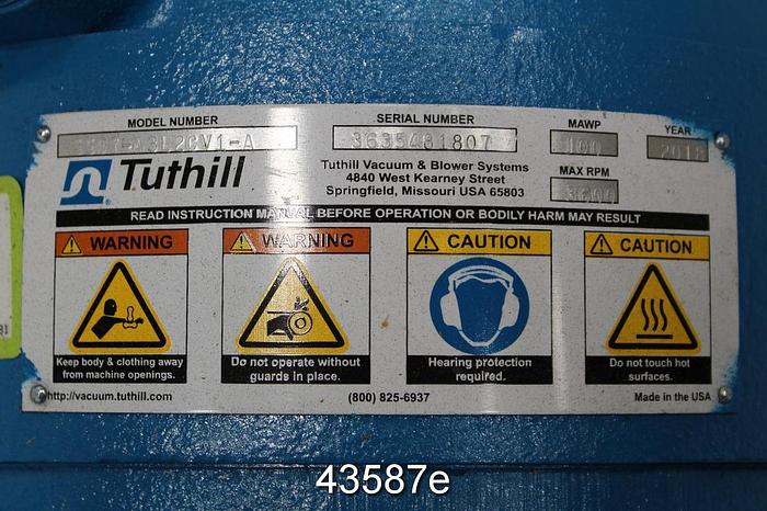 Unused Tuthill 5507-A3L2CV1-A Vacuum And Blower System #43587