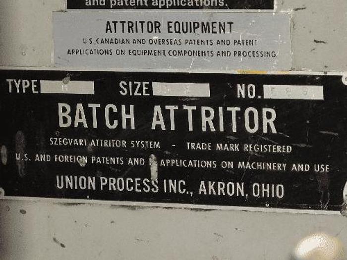 Used UNION PROCESS MODEL 15-S BATCH ATTRITOR (#7703)