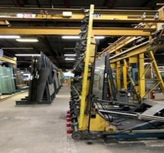 Used Tamglass Tempering Line with Armetech Laminating Line & Bilco Cutting Line Model: 3-Z CBHF