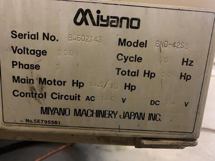 Used 2001 MIYANO BND-42S5