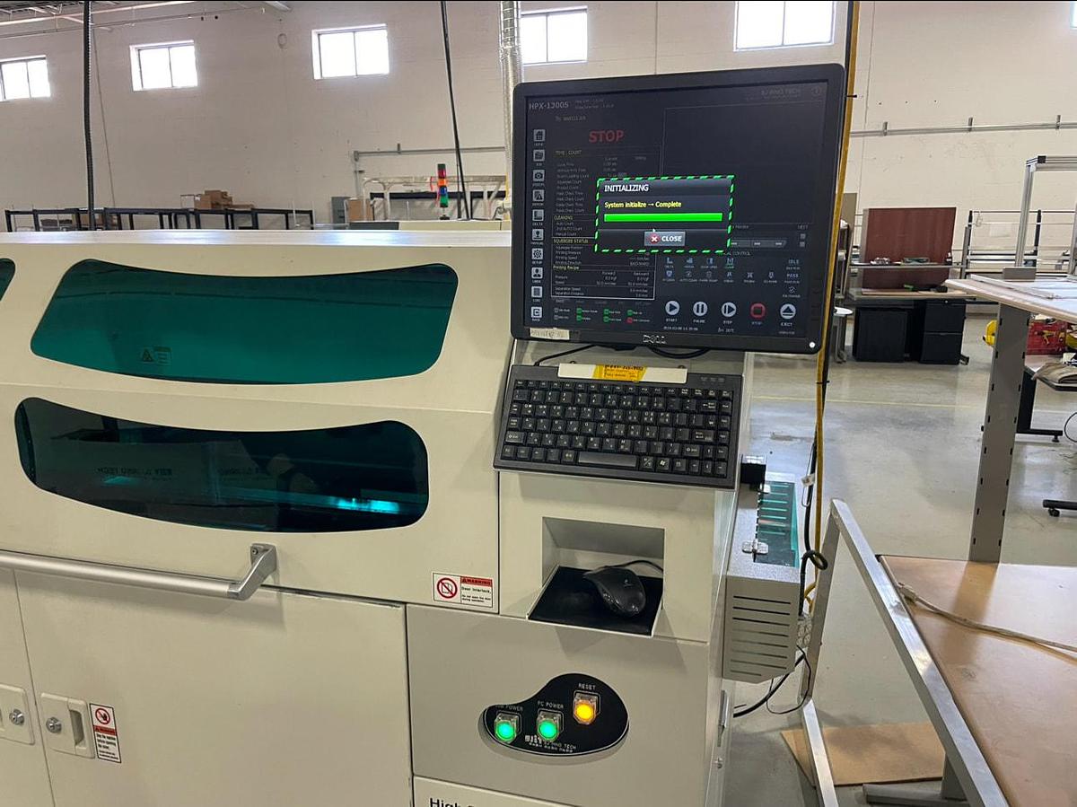 Used (SOLD) 2015 SJ InnoTech HPX-1300S Large Board Vision Screen Printer