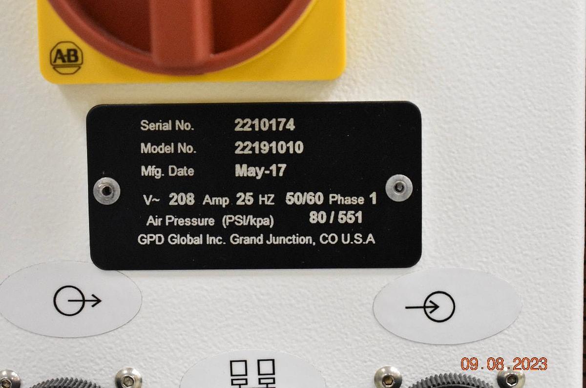 Used (SOLD) 2017 GPD DS Series Dispense system