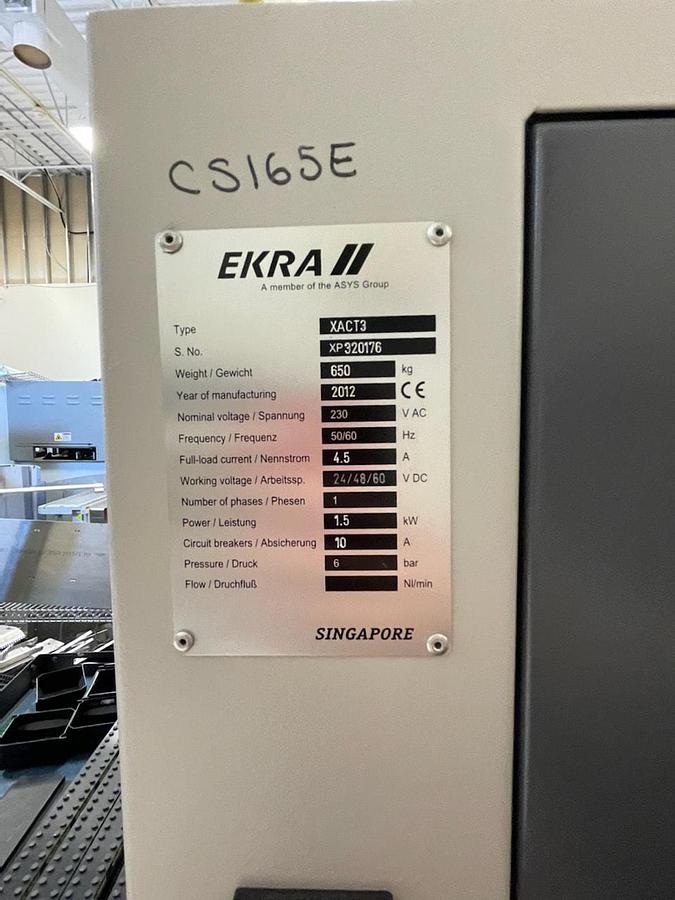 Used (SOLD) 2012 Ekra XACT3 Compact Screen Printer