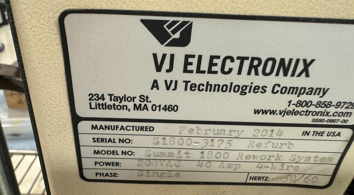 Used (SOLD) 2014 VJ Electronix Summit 1800