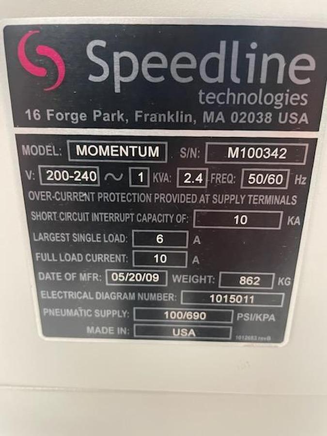 Used (SOLD) 2009 MPM Momentum Screen Printer