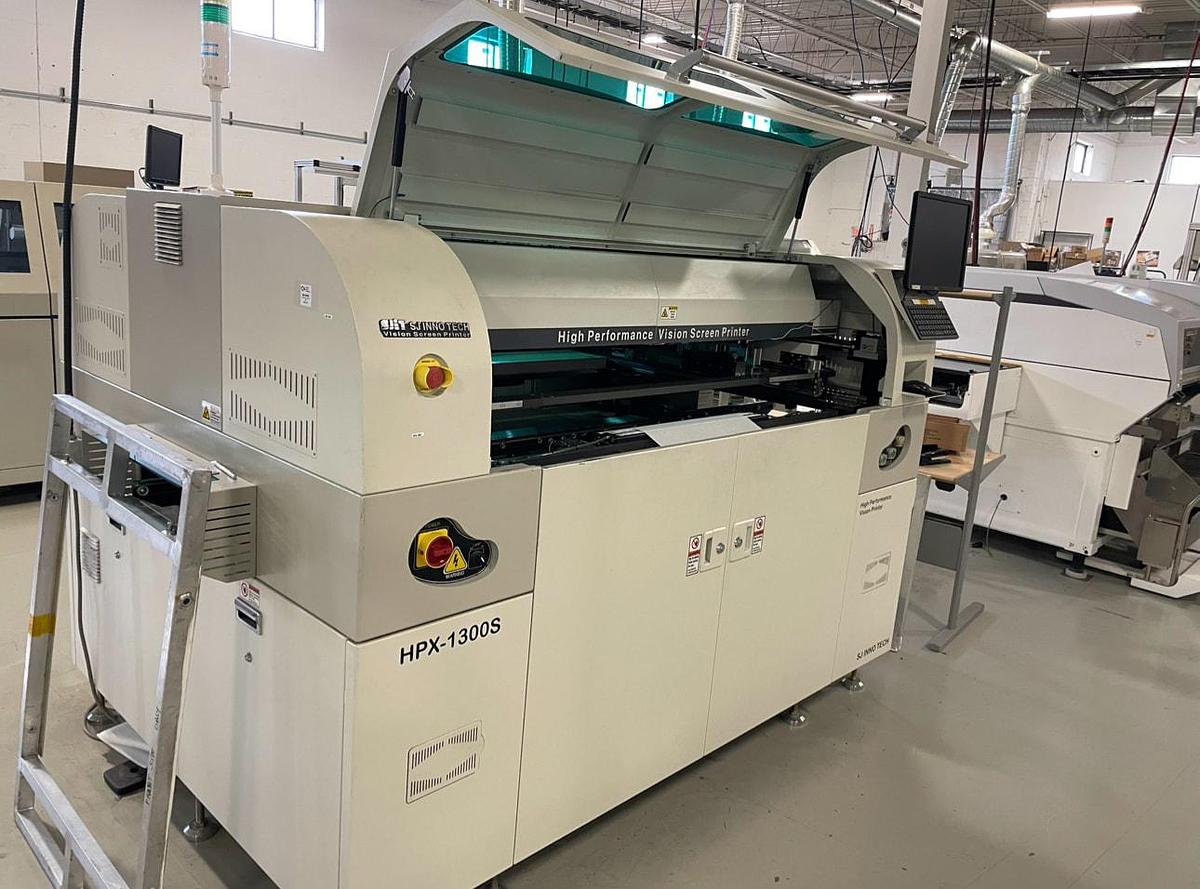 Used (SOLD) 2015 SJ InnoTech HPX-1300S Large Board Vision Screen Printer