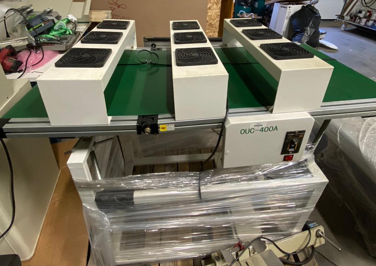 Used (SOLD) Adjustable Pitch Flat Belt Cool-Down Conveyor