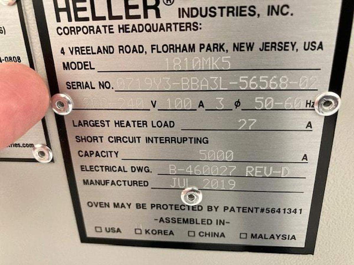 Used (SOLD)  Heller 1810 MK5 Reflow Oven