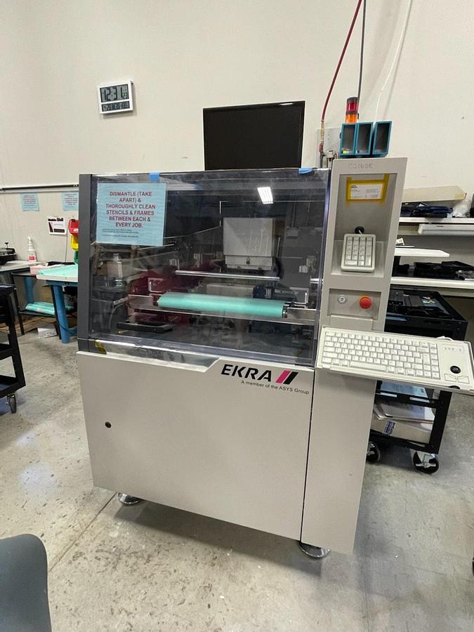 Used (SOLD) 2012 Ekra XACT3 Compact Screen Printer