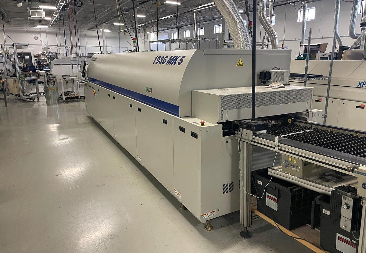 Used (SOLD) Heller 1936 MK5 10 Zone Air Only Reflow Oven