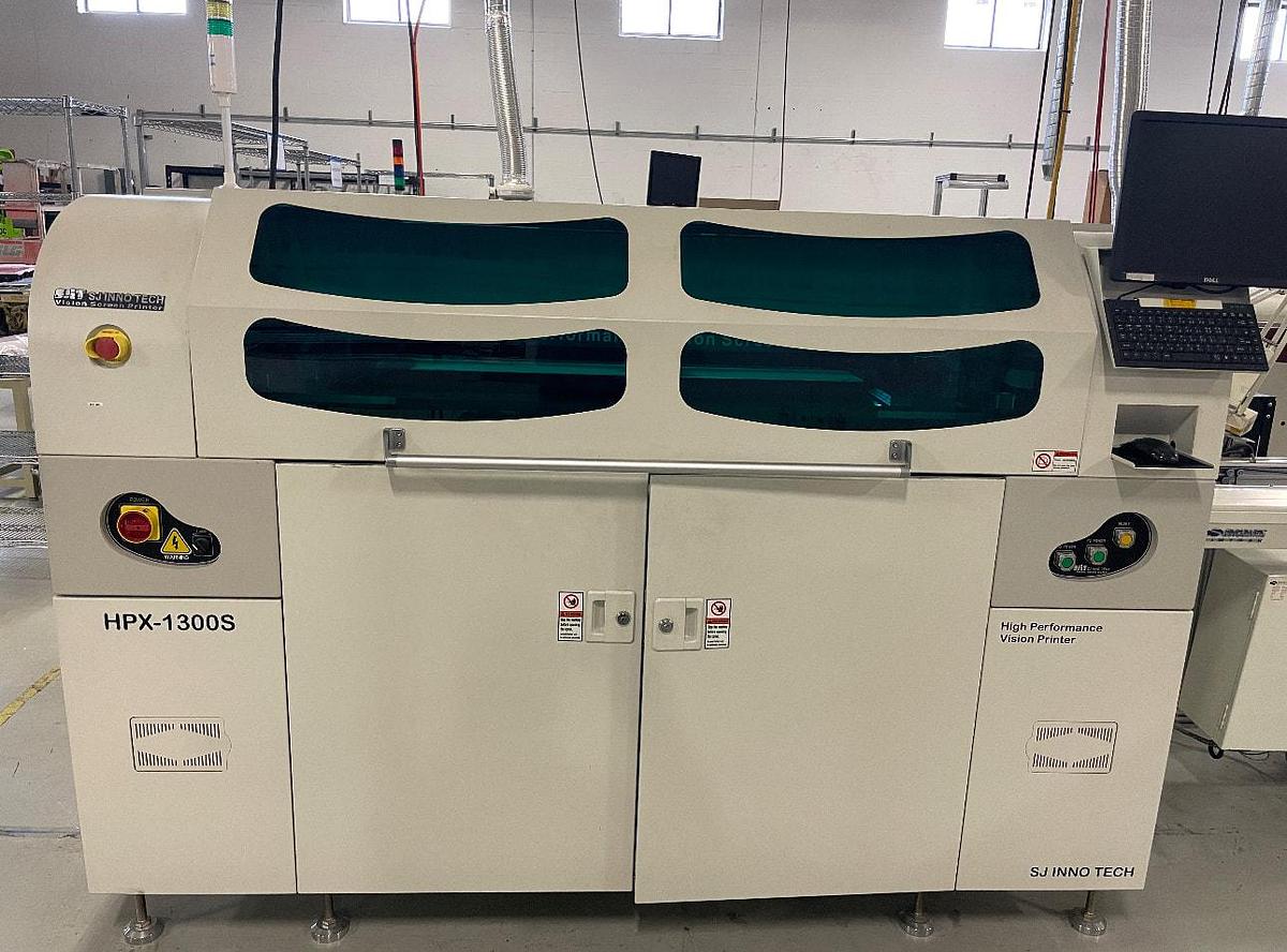 Used (SOLD) 2015 SJ InnoTech HPX-1300S Large Board Vision Screen Printer