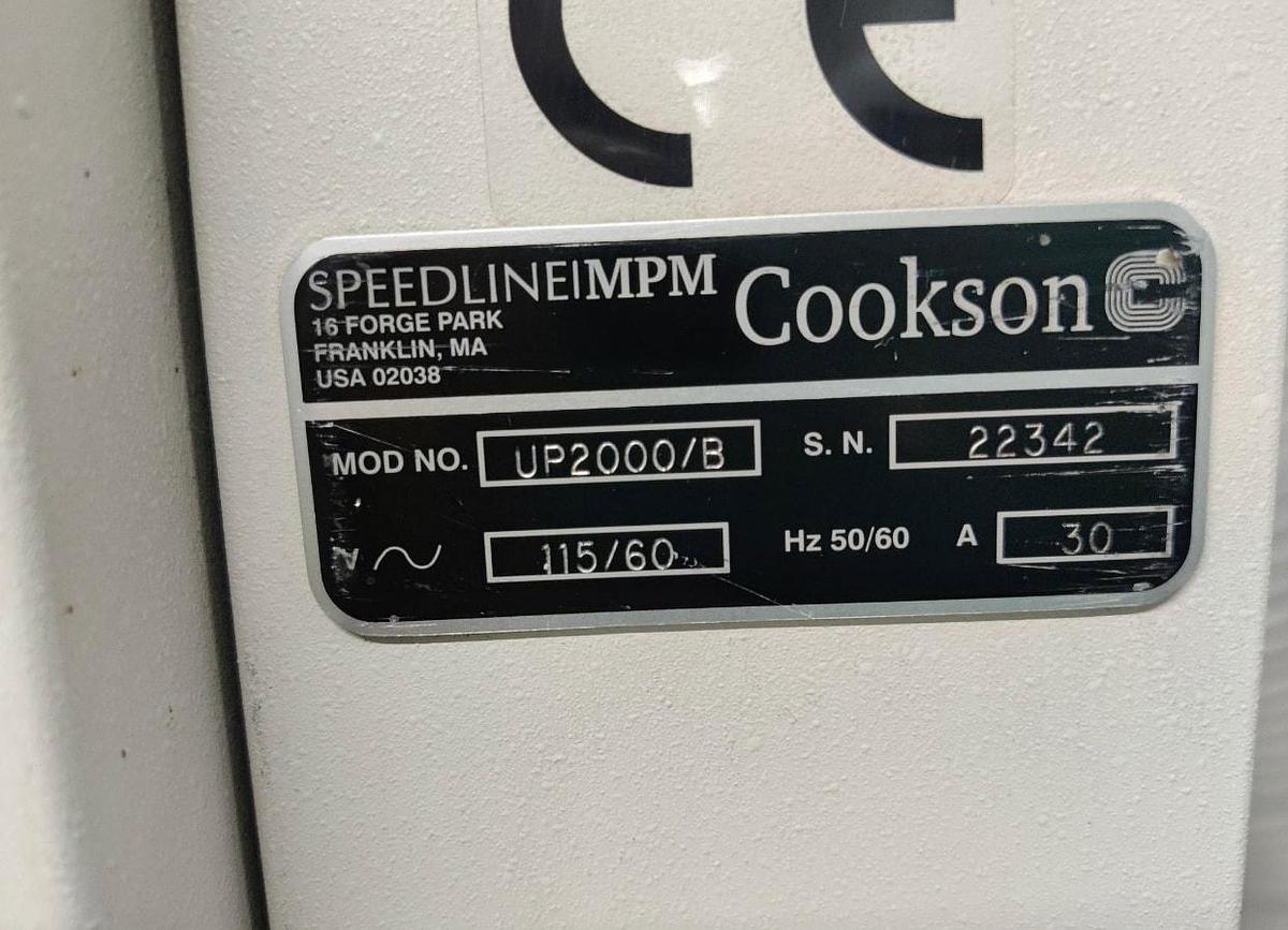 Used (SOLD) 2008 SPEEDLINE MPM UltraPrint UP2000/B Screen Printer