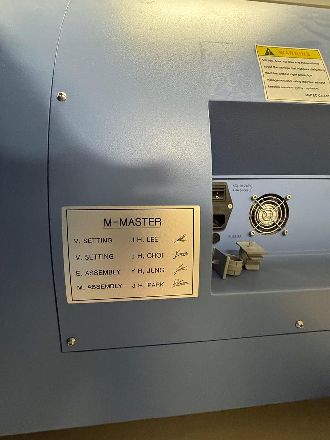 Used 2012 Mirtec MV-3L Tabletop AOI Machine