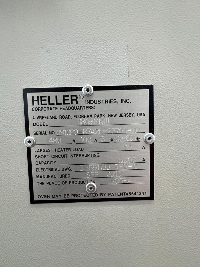 Used (SOLD) 2010 Heller 1809MKIII Solder Reflow Oven