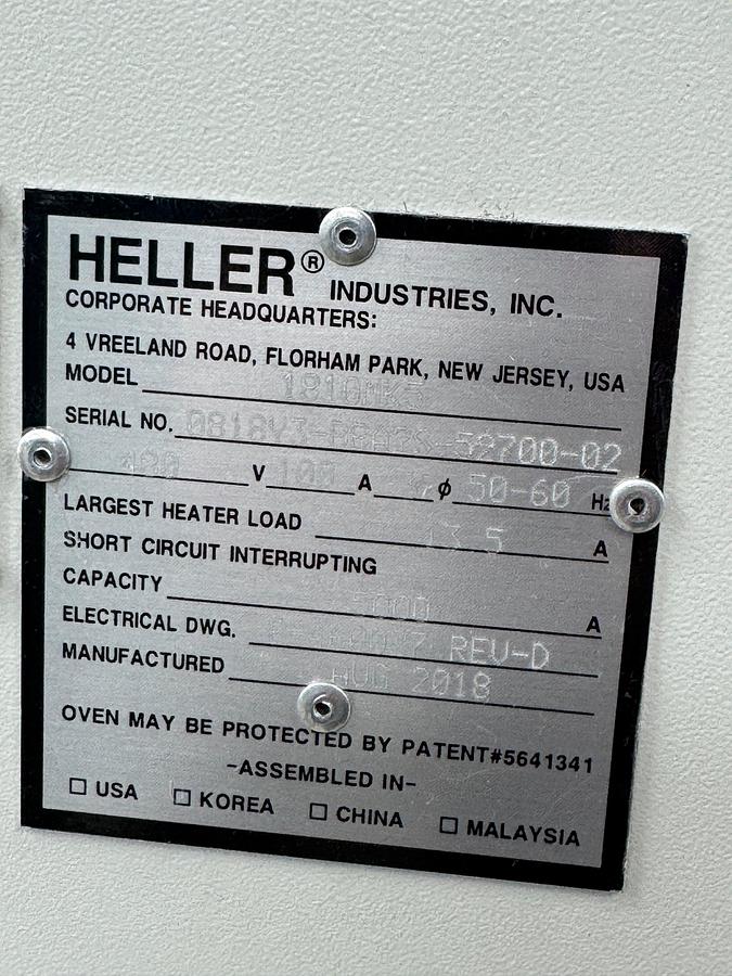 Used Heller 1810 MK5 PCB Reflow Oven