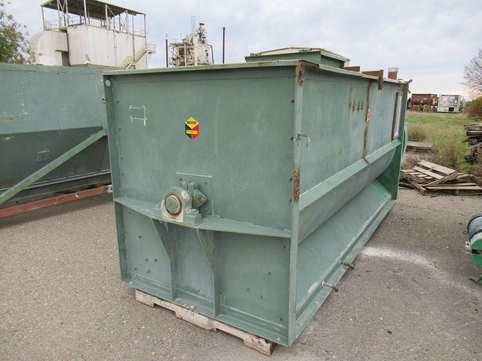 Used Mixer, Ribbon, 196 CF, C/st, 30 HP, Scott, Hopper, Dust CollMixer, Ribbon, 196 CF, C/st, 30 HP, Scott, Hopper, Dust Coll #S741451