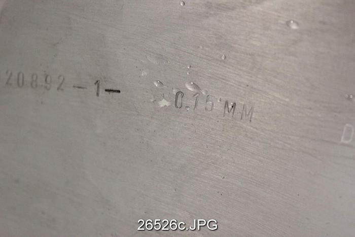 Used Fiberprep SPM1200 Screen Basket, 0.15Mm Slots (0.006"), 7 Slots Per Inch #26526