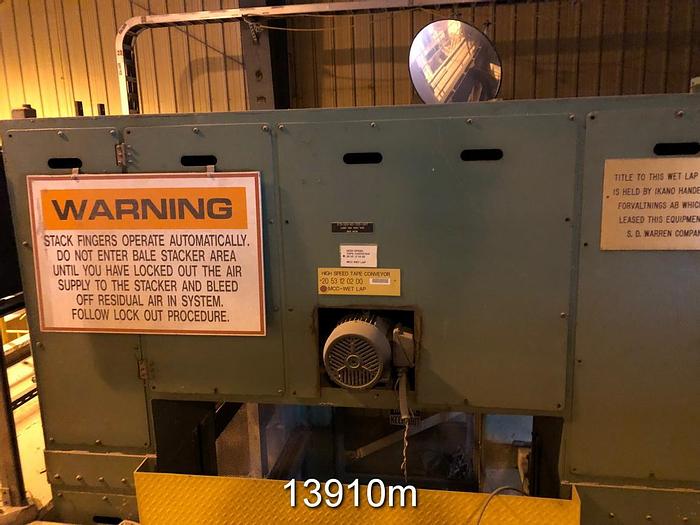 Used Sandy Hill/Kamyr 1990 Wet Lap Machine, Cylinder Type Former, 80" Wide, (New In 1990) #13910