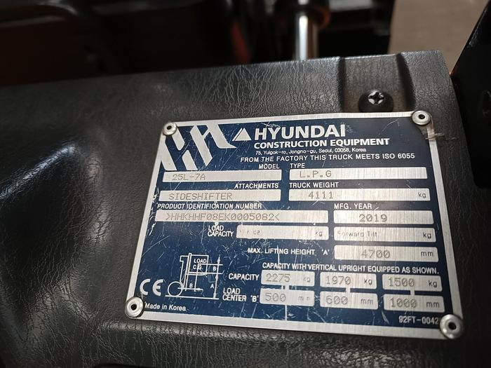 Usado 2019 HYUNDAI 25L-7A
