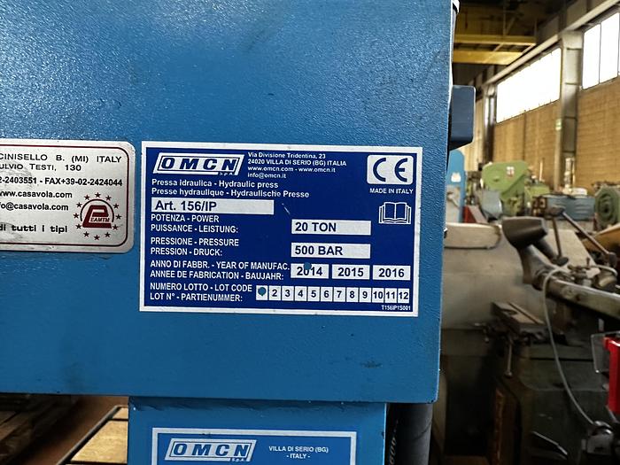 As new Pressa Idraulica OMCN 156/IP