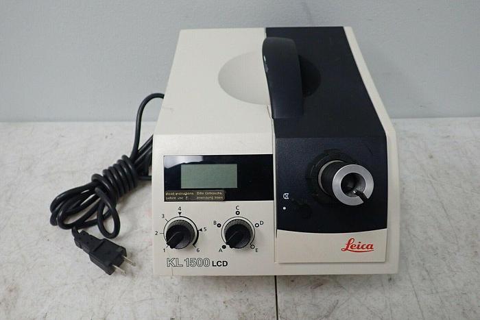 Used Leica Schott KL 1500 LCD Fiber Optics Microscope Illuminator